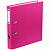 Папка-регистратор OfficeSpace, 50мм, бумвинил, с карманом на корешке, розовая