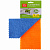 Салфетки для уборки OfficeClean "Универсальные", набор 2шт. (синяя+оранжевая)., микрофибра, 25*25см, европодвес