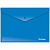 Папка-конверт на кнопке Berlingo, А4, 180мкм, непрозрачная, синяя