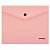 Папка-конверт на кнопке Berlingo "Instinct", А5+, 180мкм, фламинго