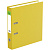   Папка-регистратор СТАММ "Стандарт", 50мм, бумвинил, с карманом на корешке, желтая
