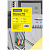 Обложка А4 OfficeSpace "PVC" 200мкм, прозрачный желтый пластик, 100л.