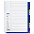 Разделитель листов OfficeSpace А4+, 12 листов, цифровой 1-12, цветной, пластиковый