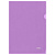 Папка-уголок СТАММ А4, 180мкм, пластик, прозрачная, фиолетовая