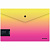 Папка-конверт на кнопке Berlingo "Radiance", 180мкм, желтый/розовый градиент, с рисунком
