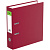 Папка-регистратор СТАММ "Стандарт", 70мм, бумвинил, с карманом на корешке, бордовая