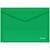 Папка-конверт на кнопке Berlingo, А4, 180мкм, непрозрачная, зеленая