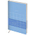   Ежедневник недатированный, А5, 136л., кожзам, Greenwich Line "Vision. Quadro. Icy blue", тон. блок, срез фольга